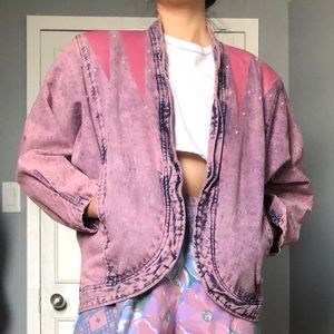 80s Acid Wash Denim Jacket